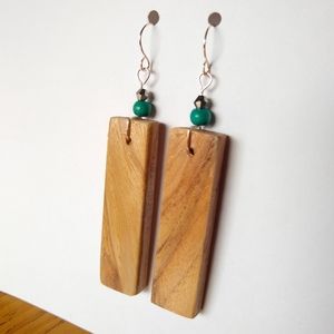Hickory Wood Earrings